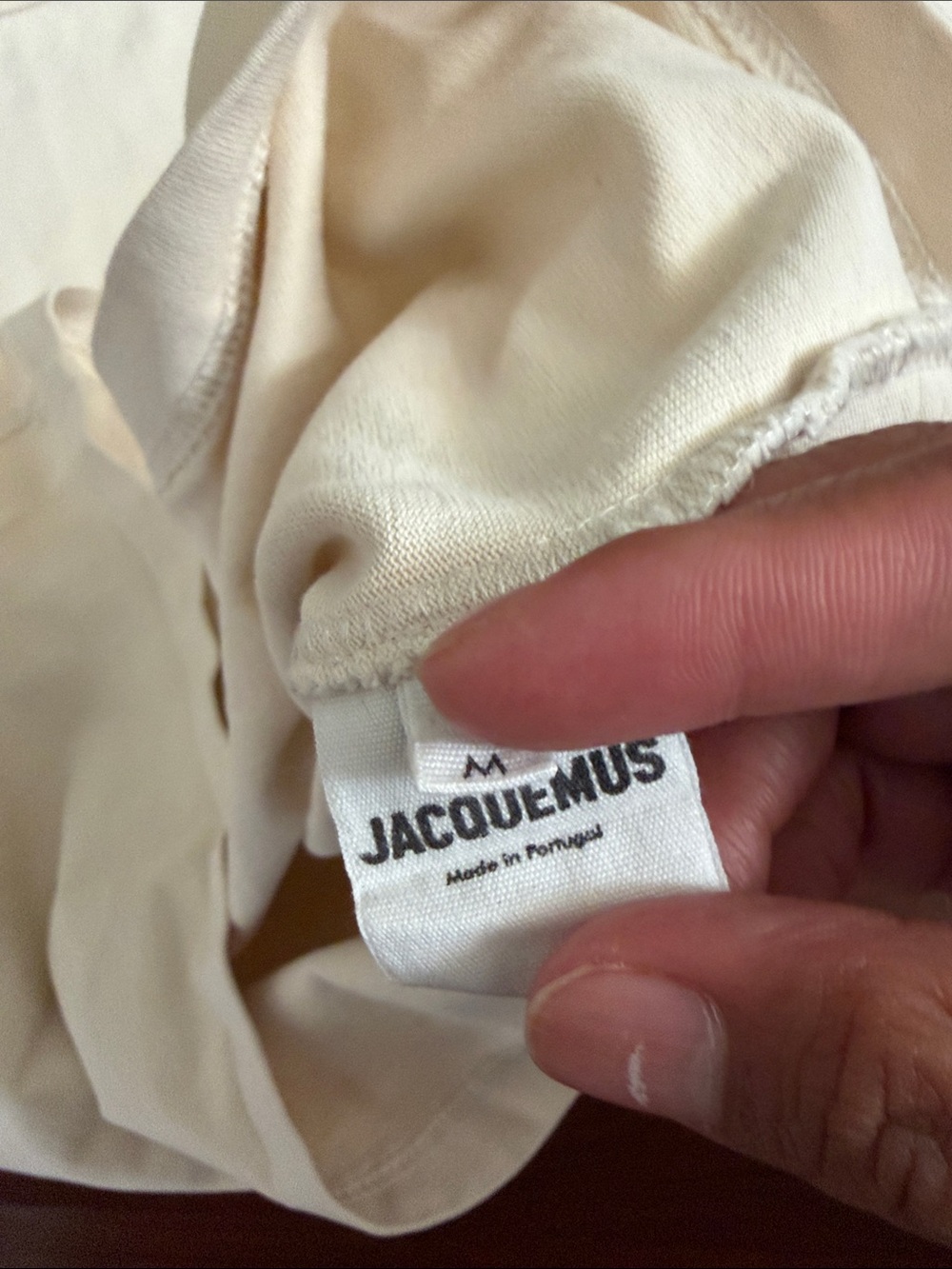 Jacquemus Cream Short-Sleeve Logo T-Shirt - Picture 4 of 6